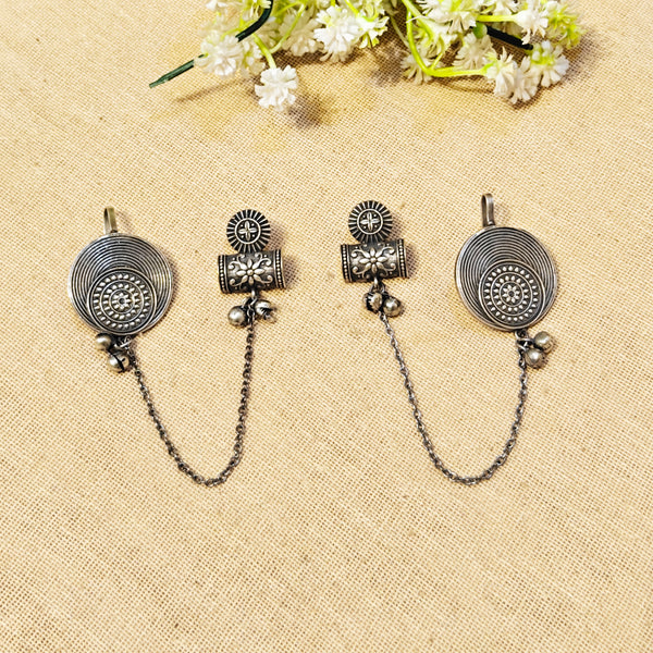 Zephyra Silver Look Alike Oxidized Earcuff