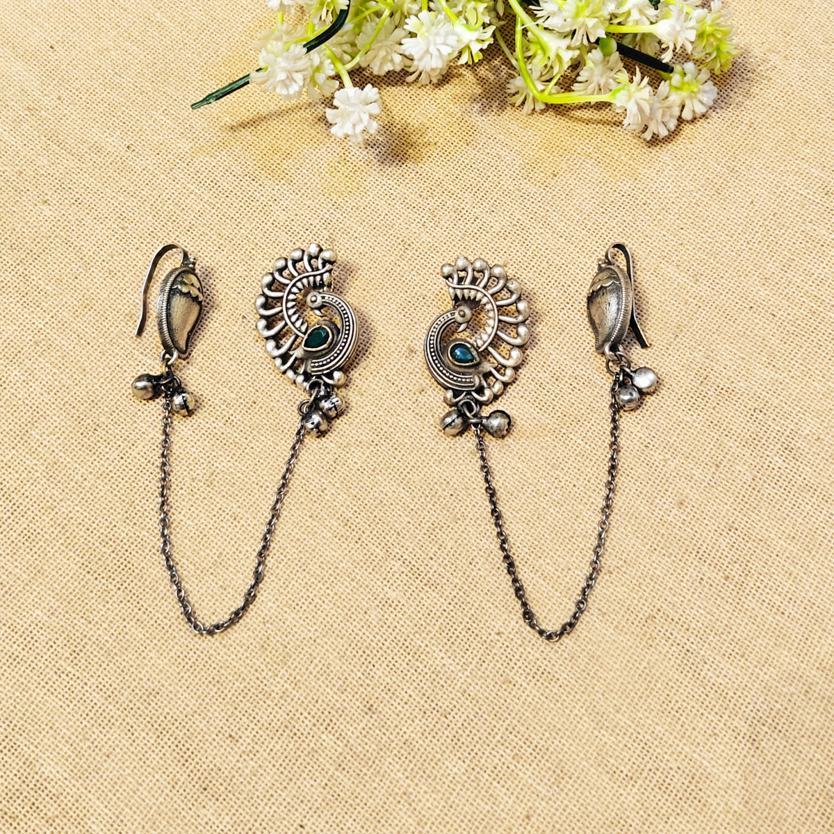 Velora Silver Look Alike Oxidized Earcuff