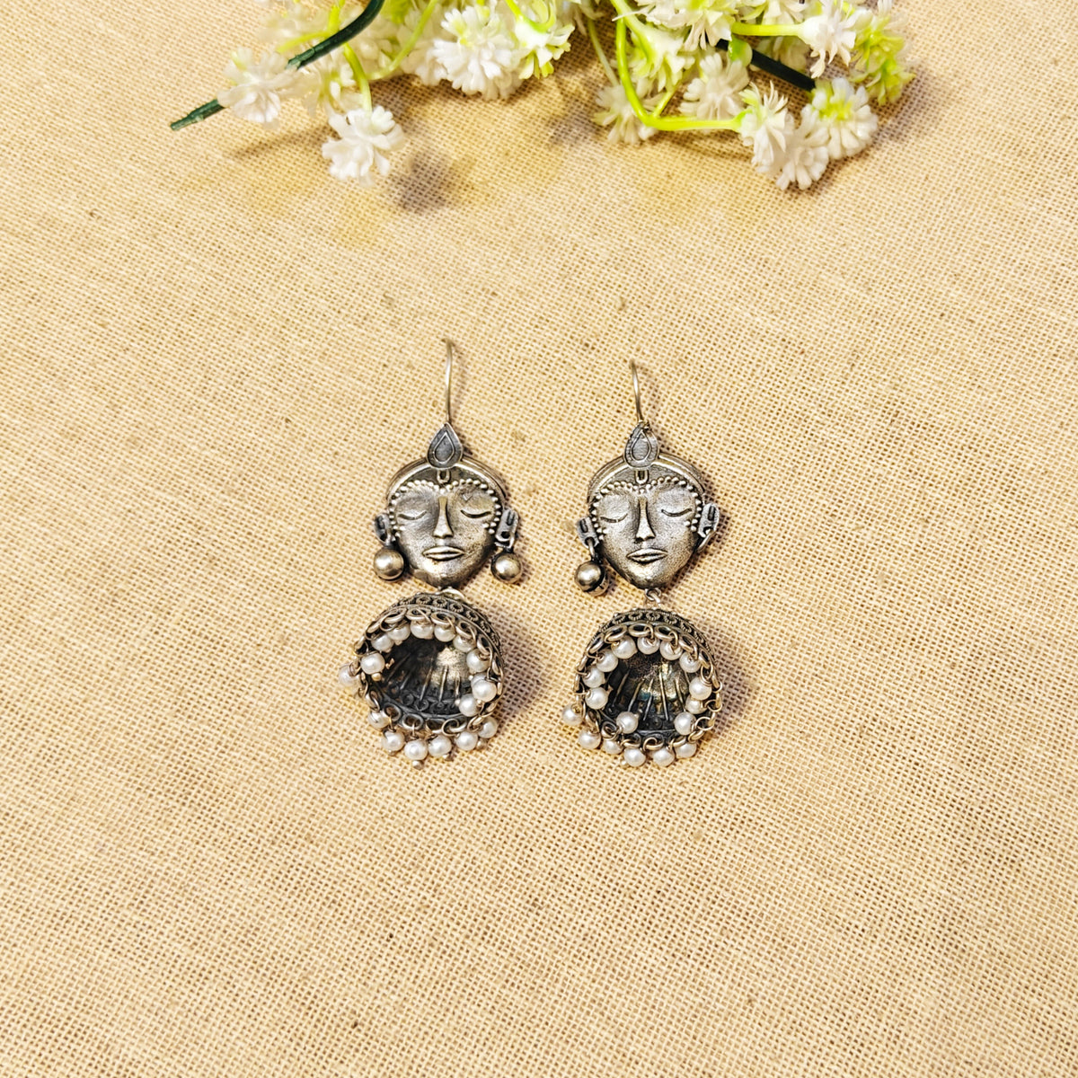 Aurelia Silver Look Alike Oxidized Dangler