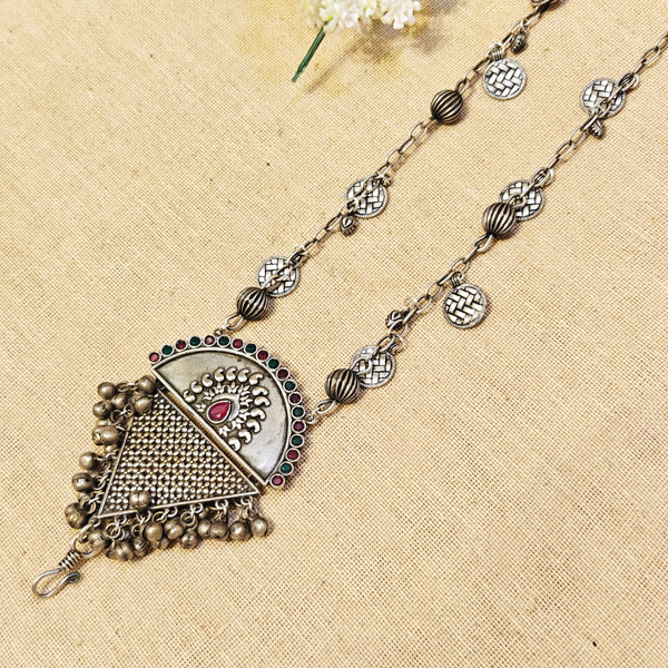 Zelvia Silver Look Alike Oxidized Mobilechain