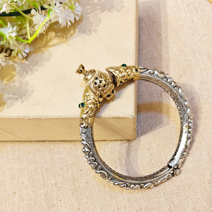 Cevia Silver Look Alike Dual Tone Kada