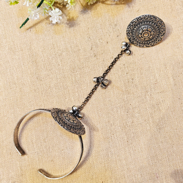 Savira Silver Look Alike Oxidized Bracelets