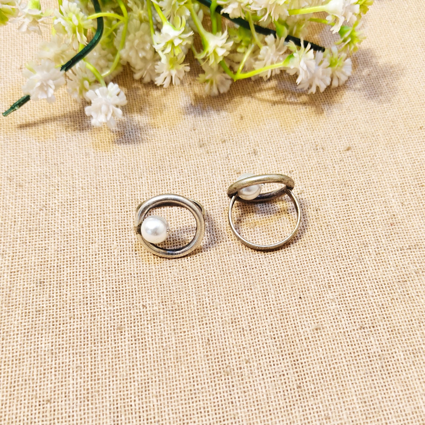 Ovia Silver Look Alike Oxidized Ring