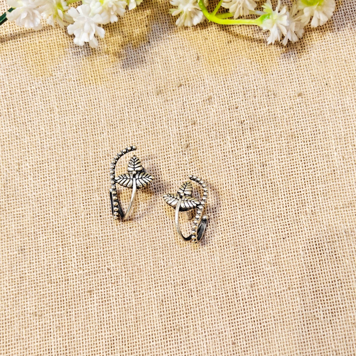 Lyra Silver Look Alike Oxidized Earrings