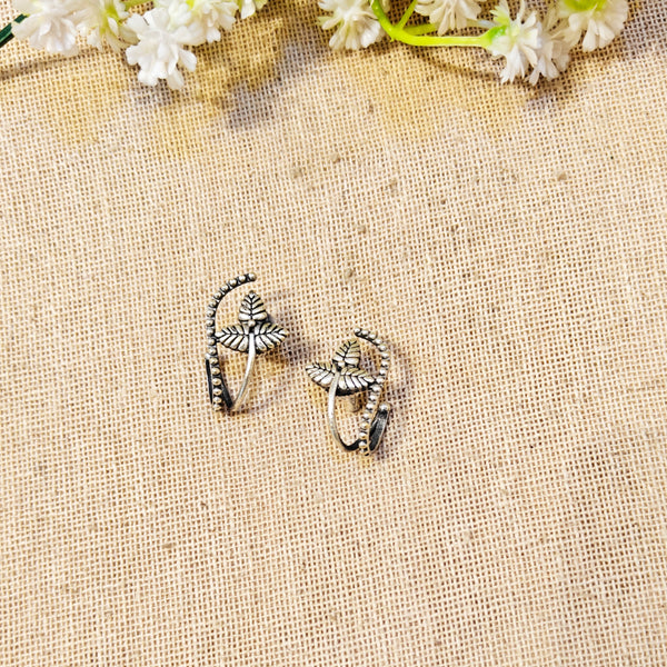 Lyra Silver Look Alike Oxidized Earrings