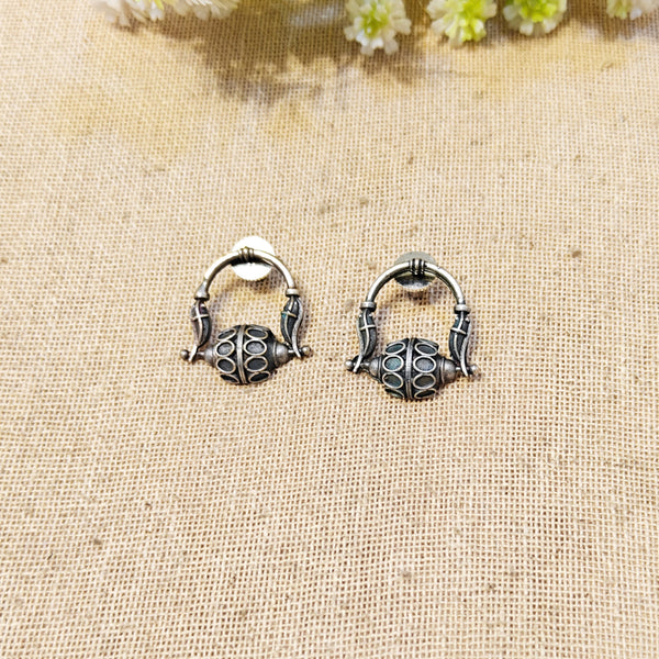 Anni Silver Look Alike Oxidized Earrings