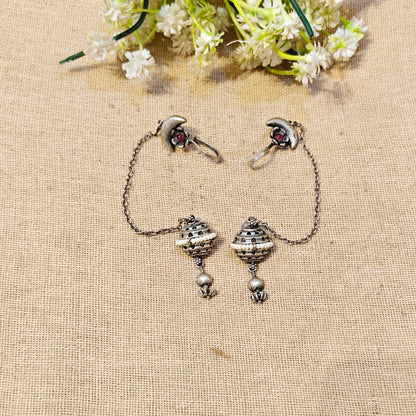 Veda Silver Look Alike Oxidized Earcuff