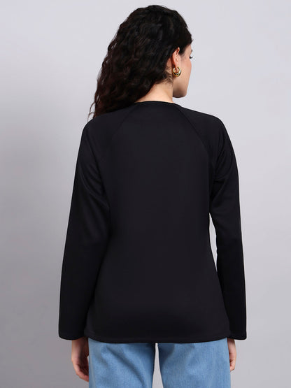 Powersutra Black Utility Zip-Up Jacket For Effortless Everyday Style