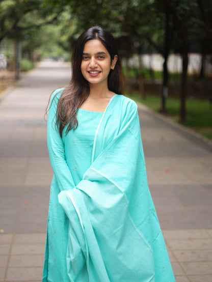 Studio Blue Cotton Kadhambari Set