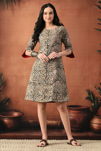 Katha Kalamkari Formal Shift Dress