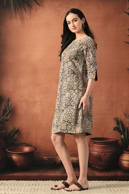 Katha Kalamkari Formal Shift Dress