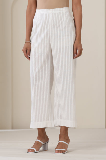 Murraya Stardust White Anarkali Set of 3