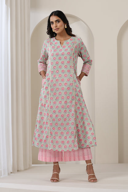 Murraya Serene Green Kurta Set of 3