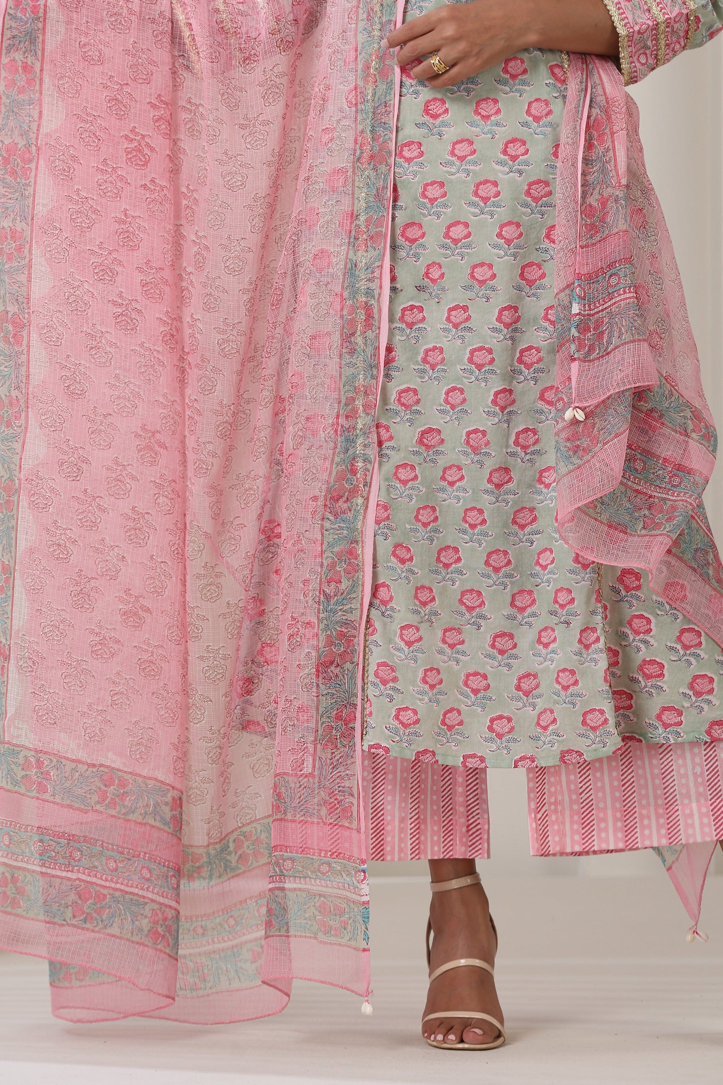 Murraya Serene Green Kurta Set of 3