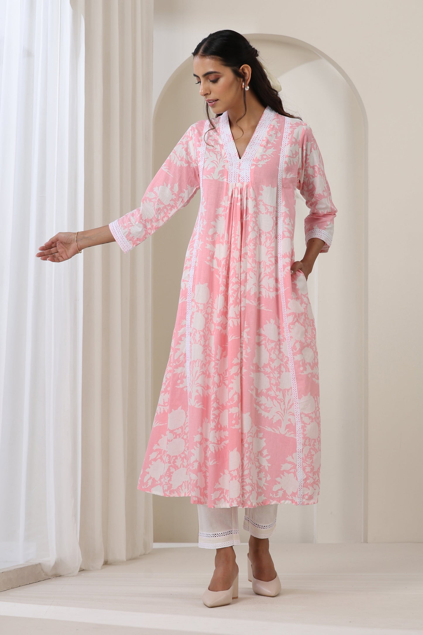 Murraya Pink Audrey Kurta Set of 2