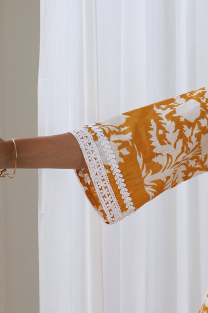 Murraya Mustard Sadie Kurta Set of 2