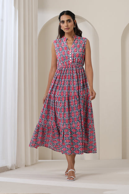 Murraya Sienna Printed Sleeveless Dress