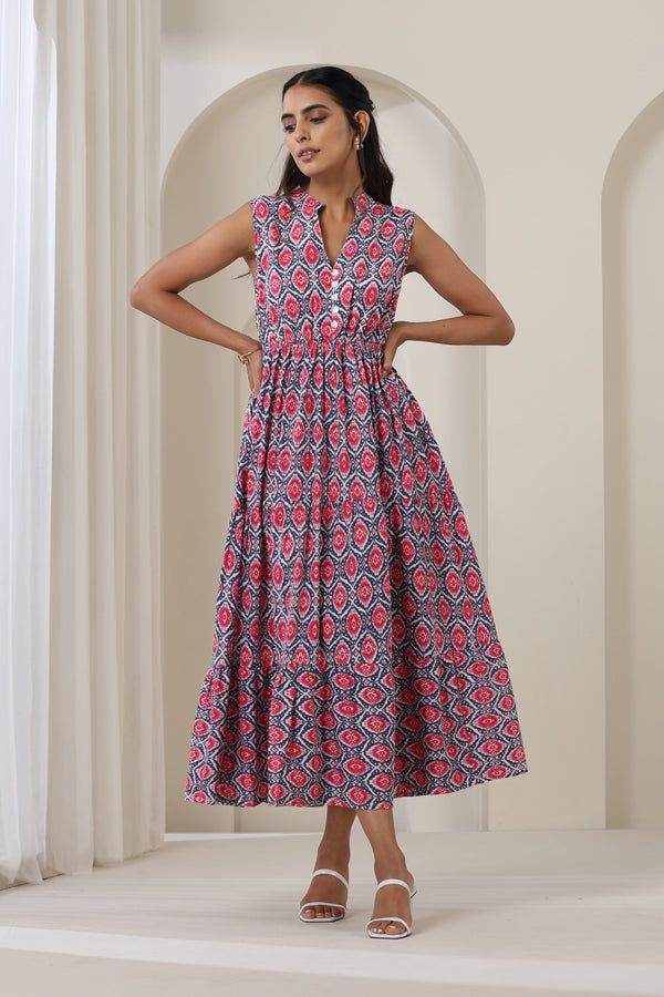 Murraya Sienna Printed Sleeveless Dress