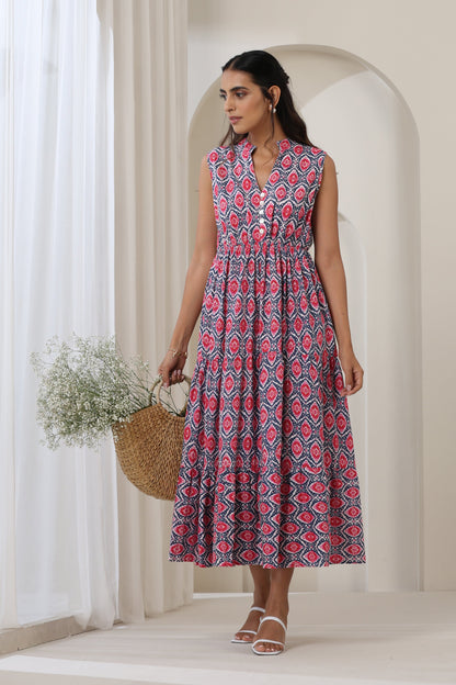 Murraya Sienna Printed Sleeveless Dress