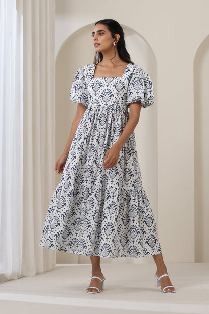 Murraya Charlotte White Tiered dress