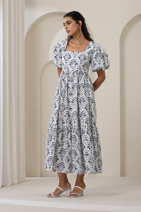 Murraya Charlotte White Tiered dress