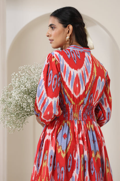 Murraya Ella Red Midi Dress