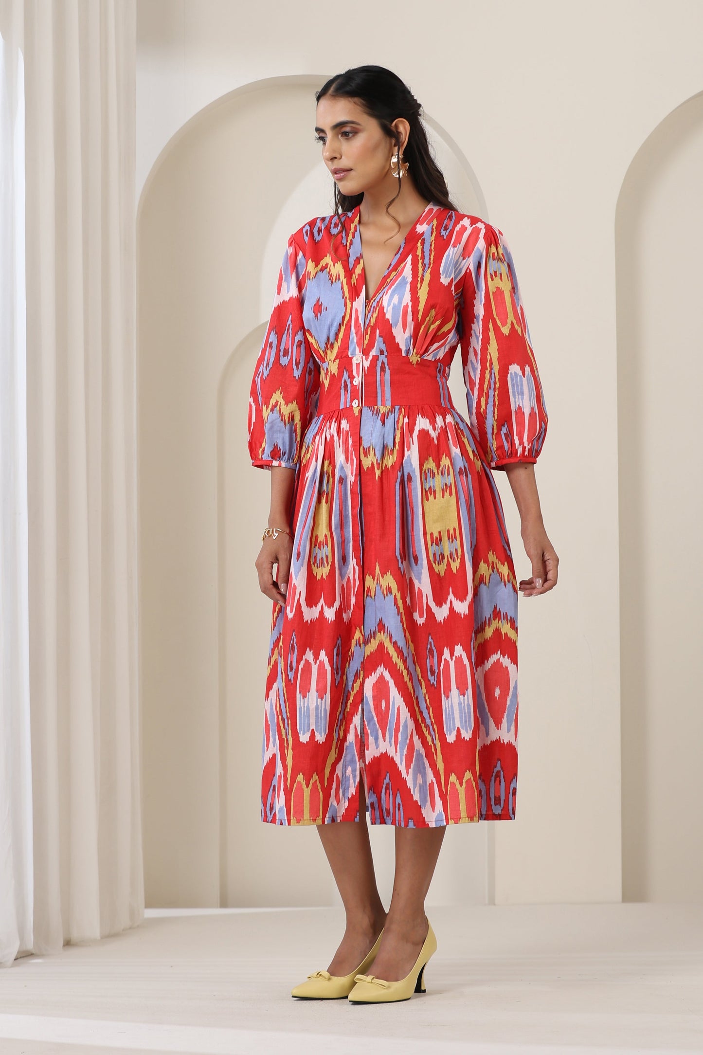 Murraya Ella Red Midi Dress