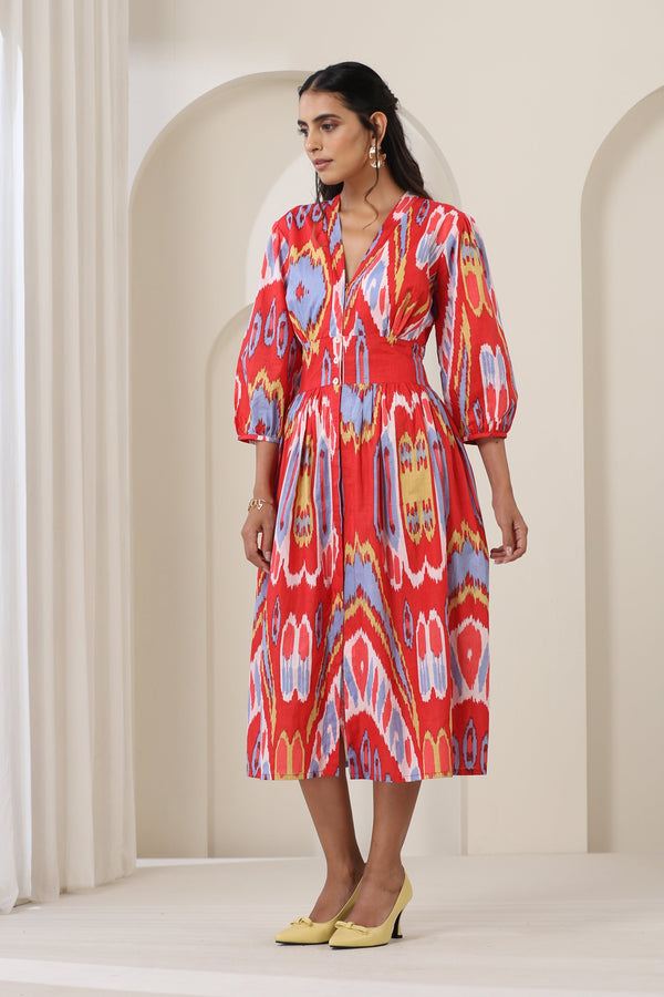 Murraya Ella Red Midi Dress