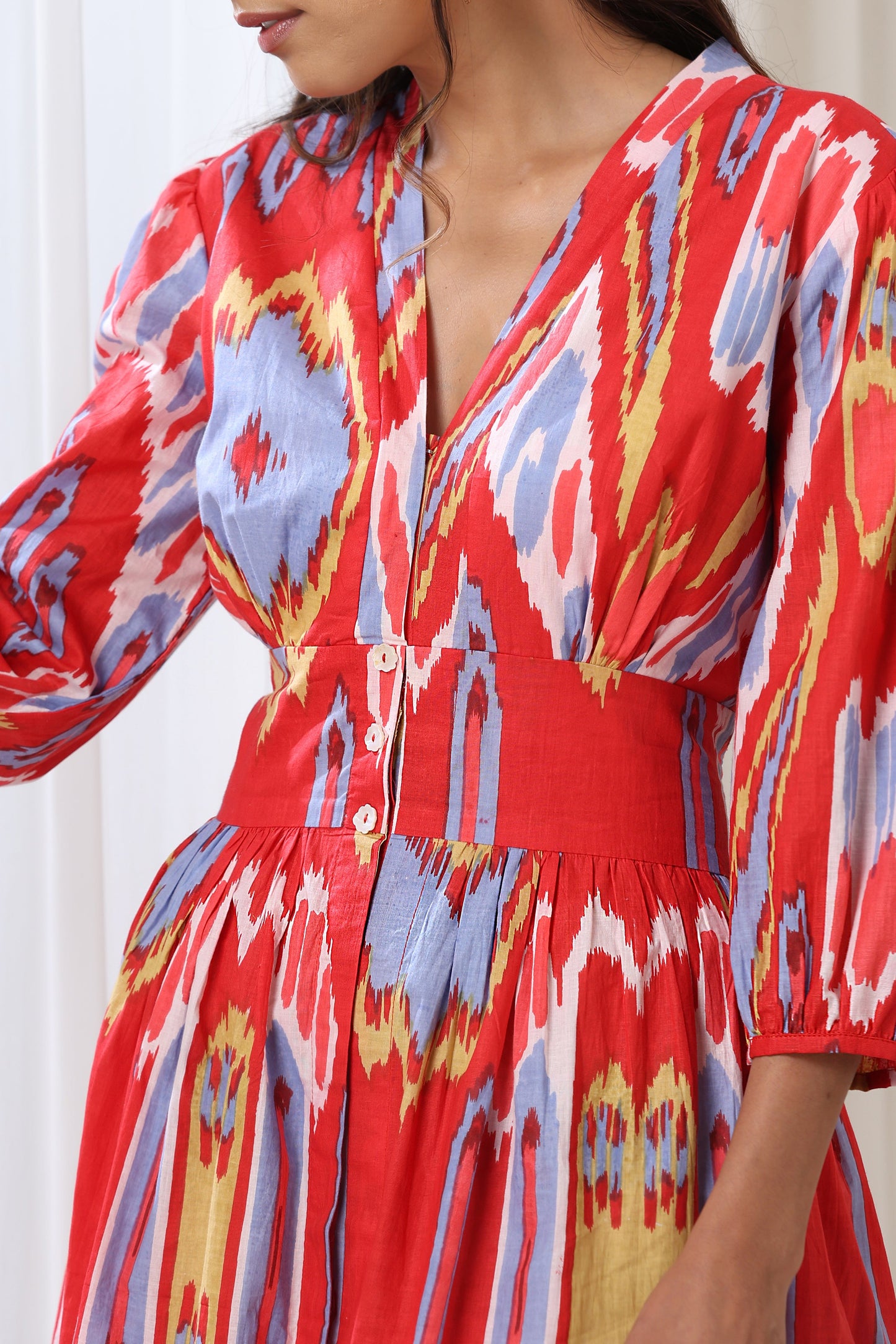 Murraya Ella Red Midi Dress