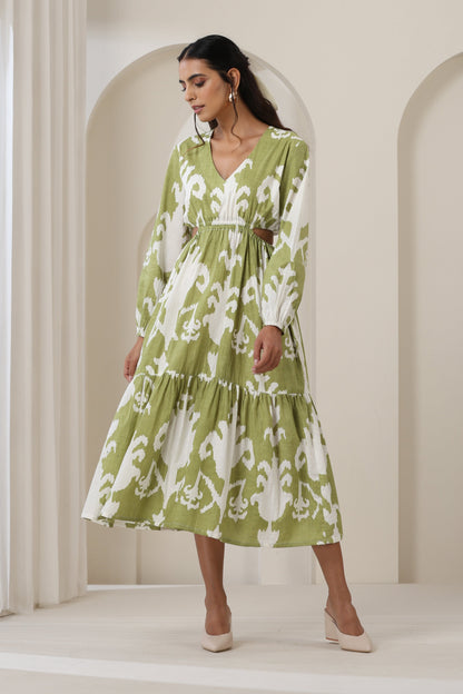 Murraya Hannah Green Midi Dress