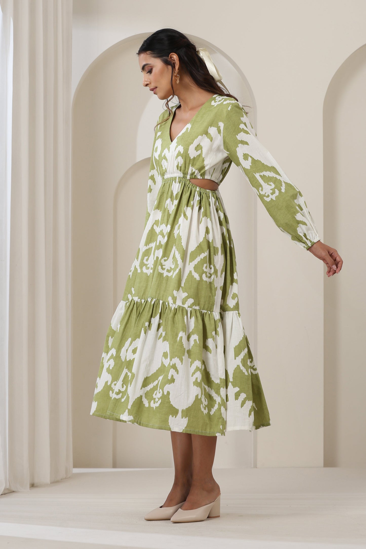 Murraya Hannah Green Midi Dress