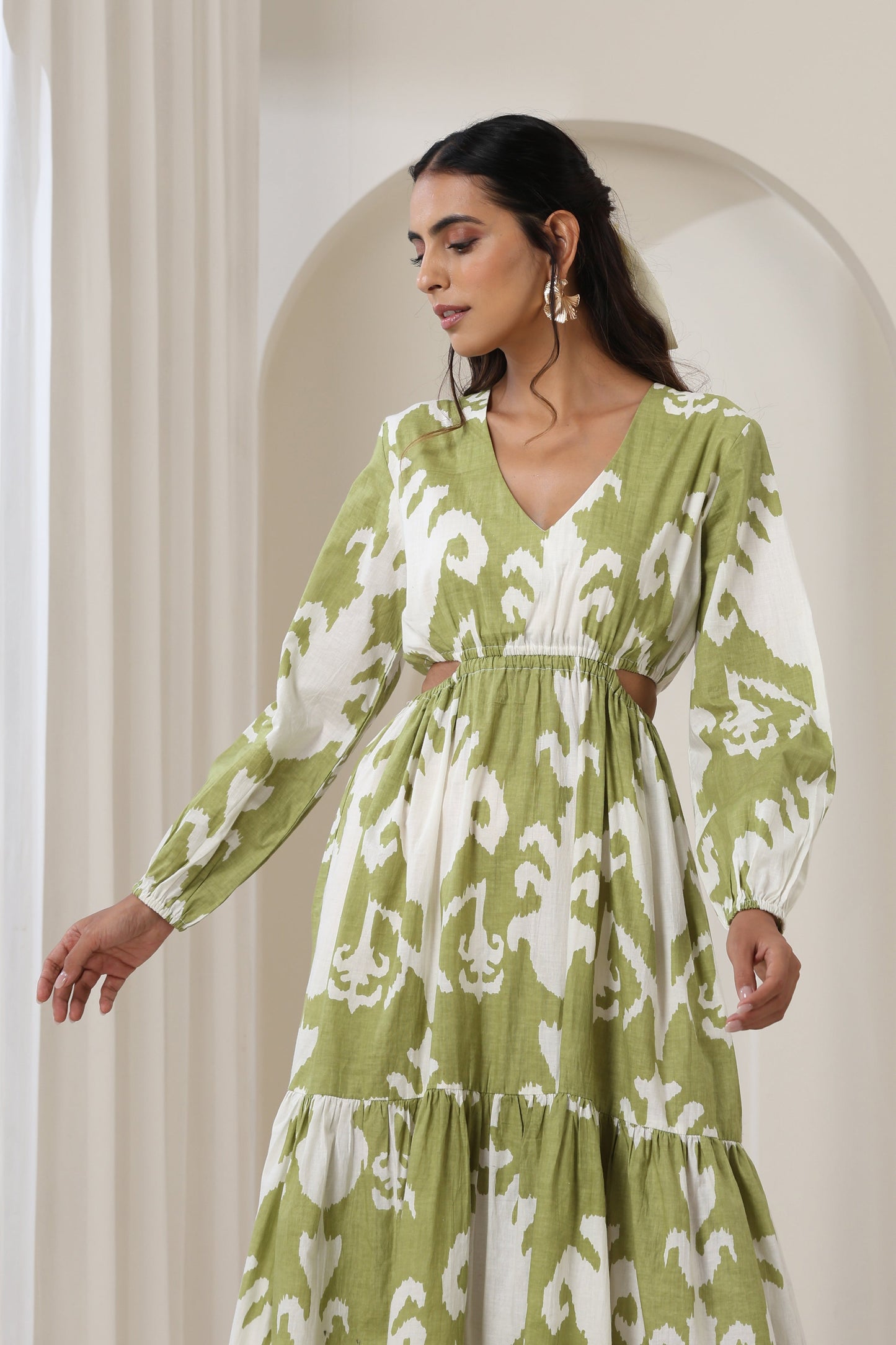Murraya Hannah Green Midi Dress