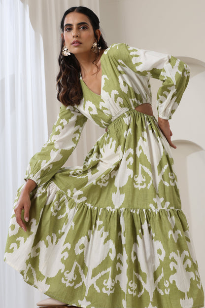 Murraya Hannah Green Midi Dress