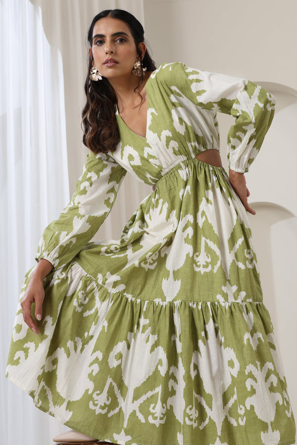 Murraya Hannah Green Midi Dress
