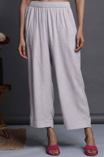 Maati Craft comfort fit modal pants - silver hues
