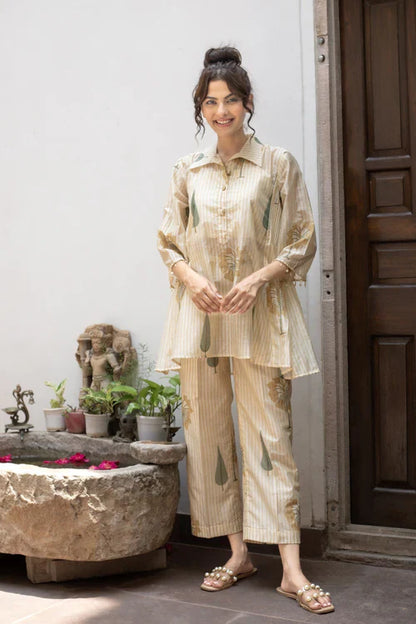 Amber Chanderi Co-ord Set