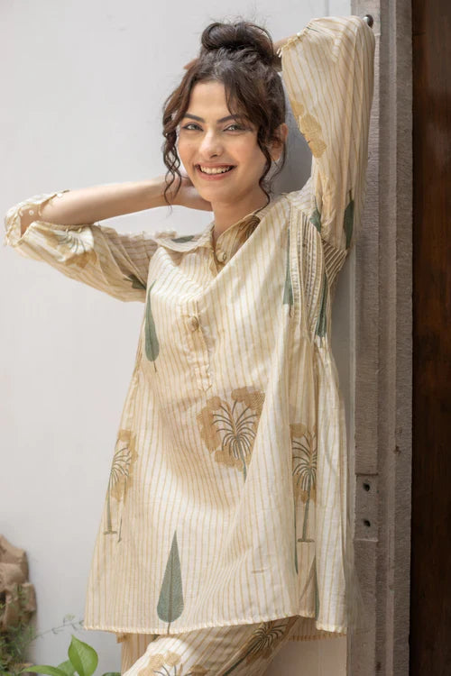 Amber Chanderi Top