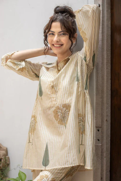 Amber Chanderi Top