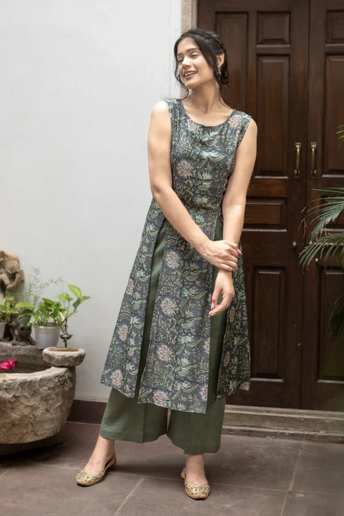 Raya Chanderi Kurta Only