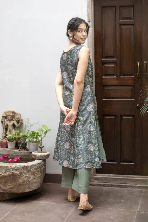 Raya Chanderi Kurta Only