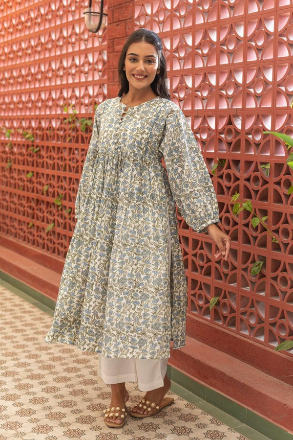 Daisy Ivory Printed Kurta Only
