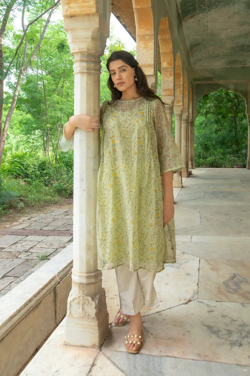 Eva Chanderi Kurta Set