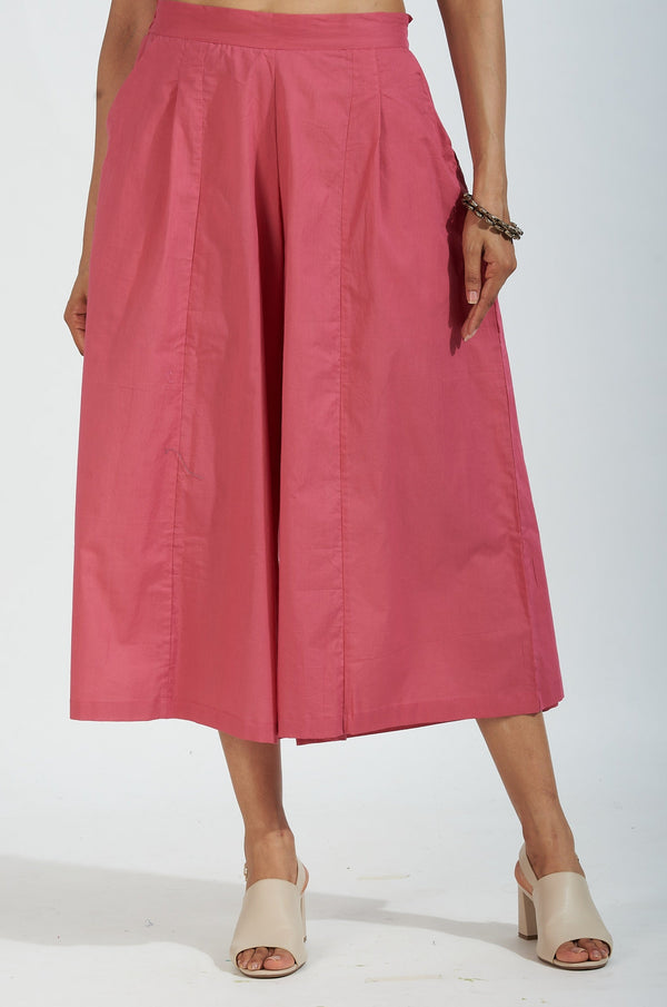 Maati Craft box pleated culotte - pastel pink