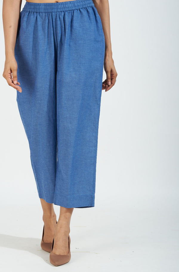 Maati Craft comfort fit narrow pants - denim blue