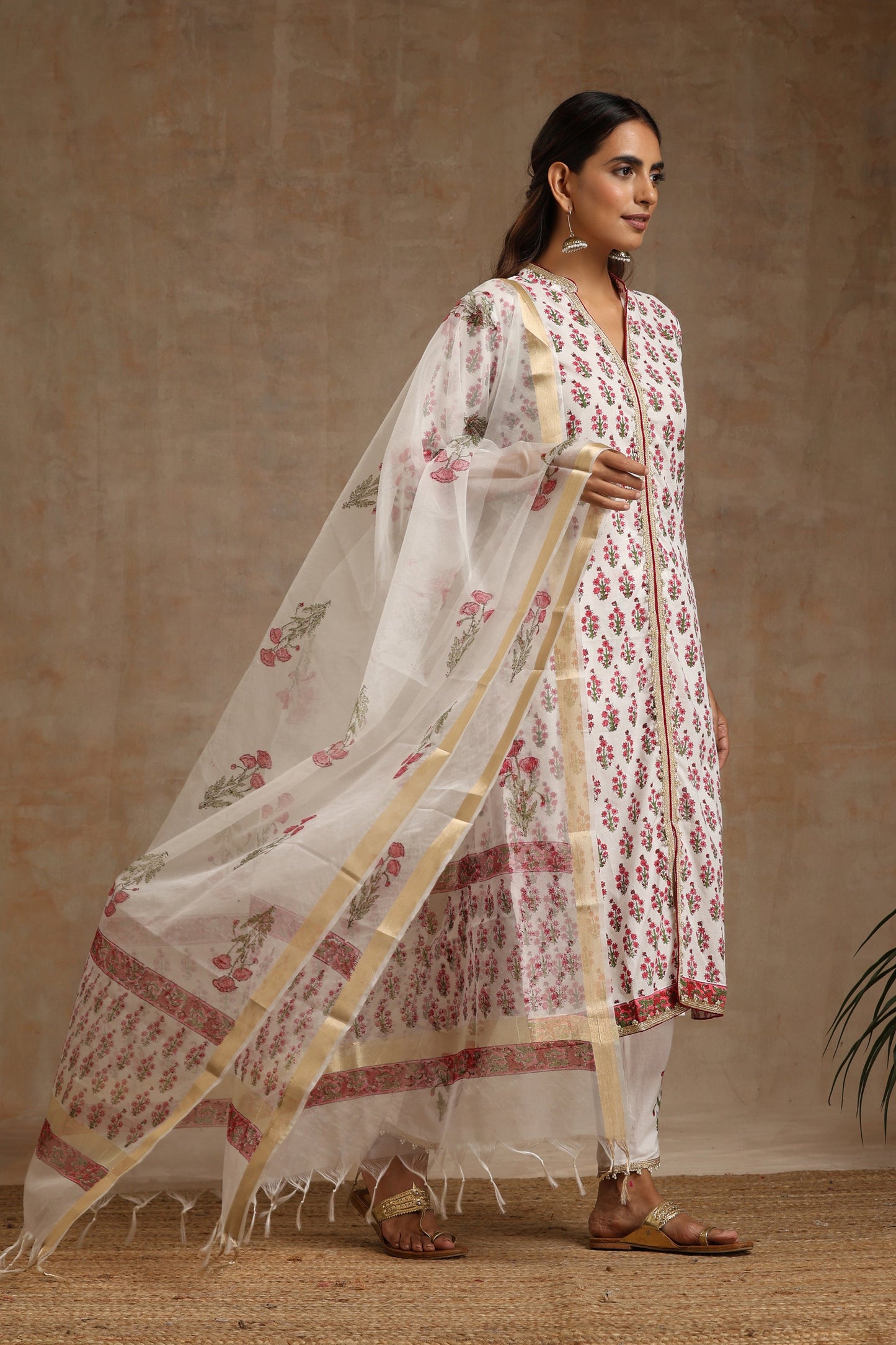 Murraya Pink Poppy Kurta Set of 3