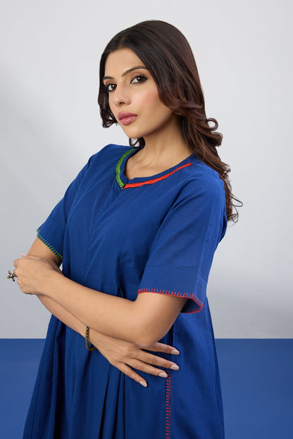 Sapphire Flame Jumpsuit with Pockets & Sleeves Mc