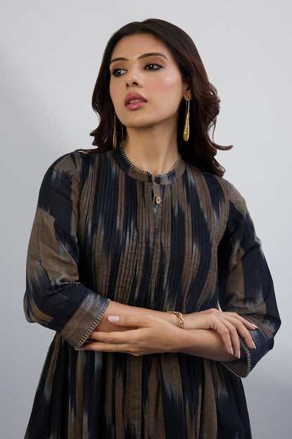 Ashen Loom Infinity Pintuck Dress