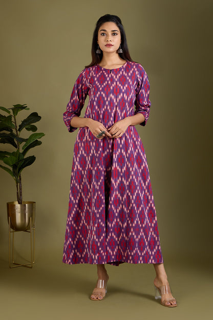 Maati Craft Crimson Amethyst Jumpsuit with Pockets