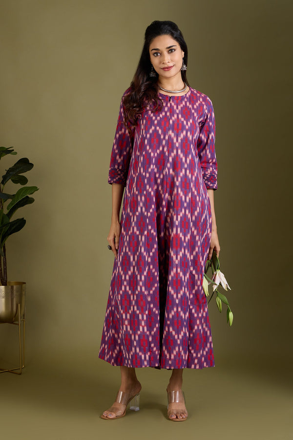 Maati Craft Crimson Amethyst Jumpsuit with Pockets