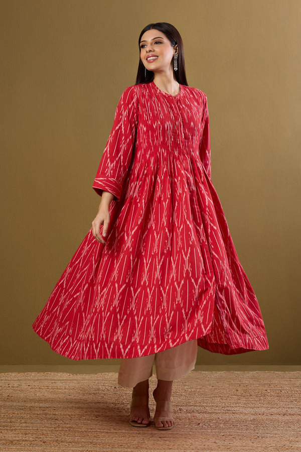 Maati Craft Ruby Whispers Infinity Pintuck Dress